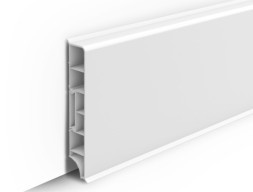 Плинтус напольный прямой «Идеал Дюра» 80 мм Белый 2,2м длина 10 шт