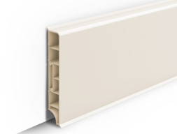 Плинтус напольный прямой «Идеал Дюра» 80 мм Кремова-белый 2,2м длина 10 шт