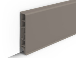 Плинтус напольный прямой «Идеал Дюра» 80 мм Платиново-серый 2,2м длина 10 шт