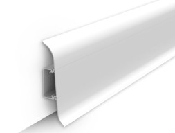 Плинтус Идеал Классик Белый 70 мм с центральной планкой длина 2,2м 20 шт