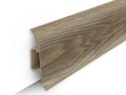 Плинтус Идеал Классик Дуб Мокко 70 мм с центральной планкой длина 2,2м 20 шт