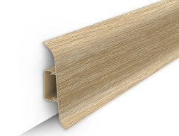 Плинтус Идеал Классик Дуб Европейский 70 мм с центральной планкой длина 2,2м 20 шт