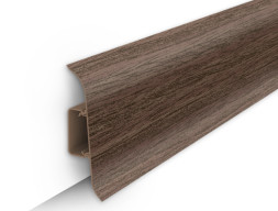 Плинтус Идеал Классик Орех Миланский 70 мм с центральной планкой длина 2,2м 20 шт