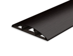 Наличник пластиковый 70мм 2,2м Идеал Венге Черный полукруглый