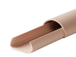 Кабель канал универсальный 20х12 полукруг бежевый