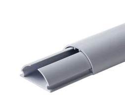 Кабель канал универсальный 30х13 полукруг серый