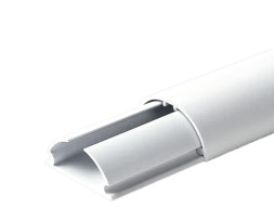 Кабель канал универсальный 30х13 полукруг белый