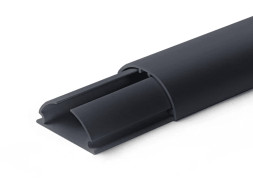 Кабель канал универсальный 30х13 полукруг черный